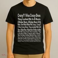Crazy I Was Crazy Once Meme T-Shirt thumb 3
