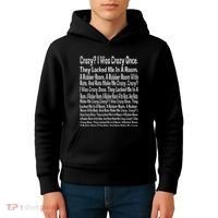 Crazy I Was Crazy Once Meme Kids Hoodie thumb 4