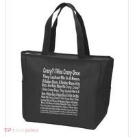 Crazy I Was Crazy Once Meme Tote Bag thumb 3