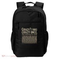 Crazy? I Was Crazy Once Backpack thumb 0