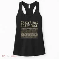 Crazy? I Was Crazy Once Women's Tank Top thumb 0