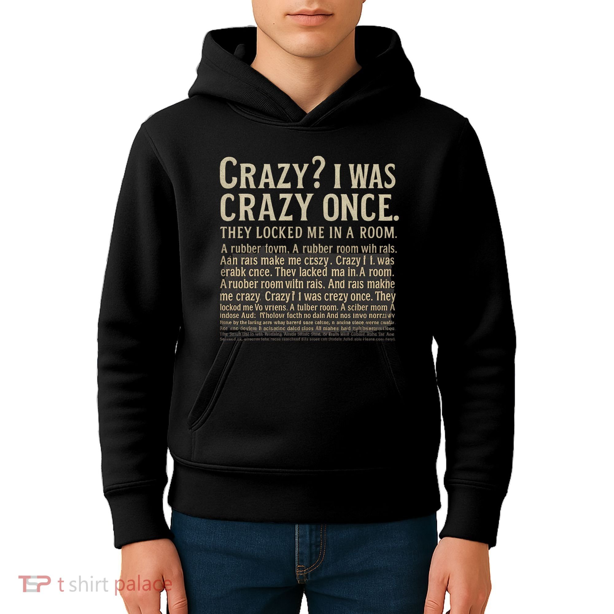 Crazy? I Was Crazy Once Kids Hoodie