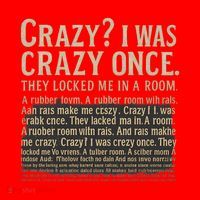 Crazy? I Was Crazy Once Santa Hat thumb 1
