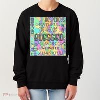 Christian Inspirational Word Collage Women's Sweatshirt thumb 0