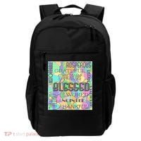 Christian Inspirational Word Collage Backpack thumb 0