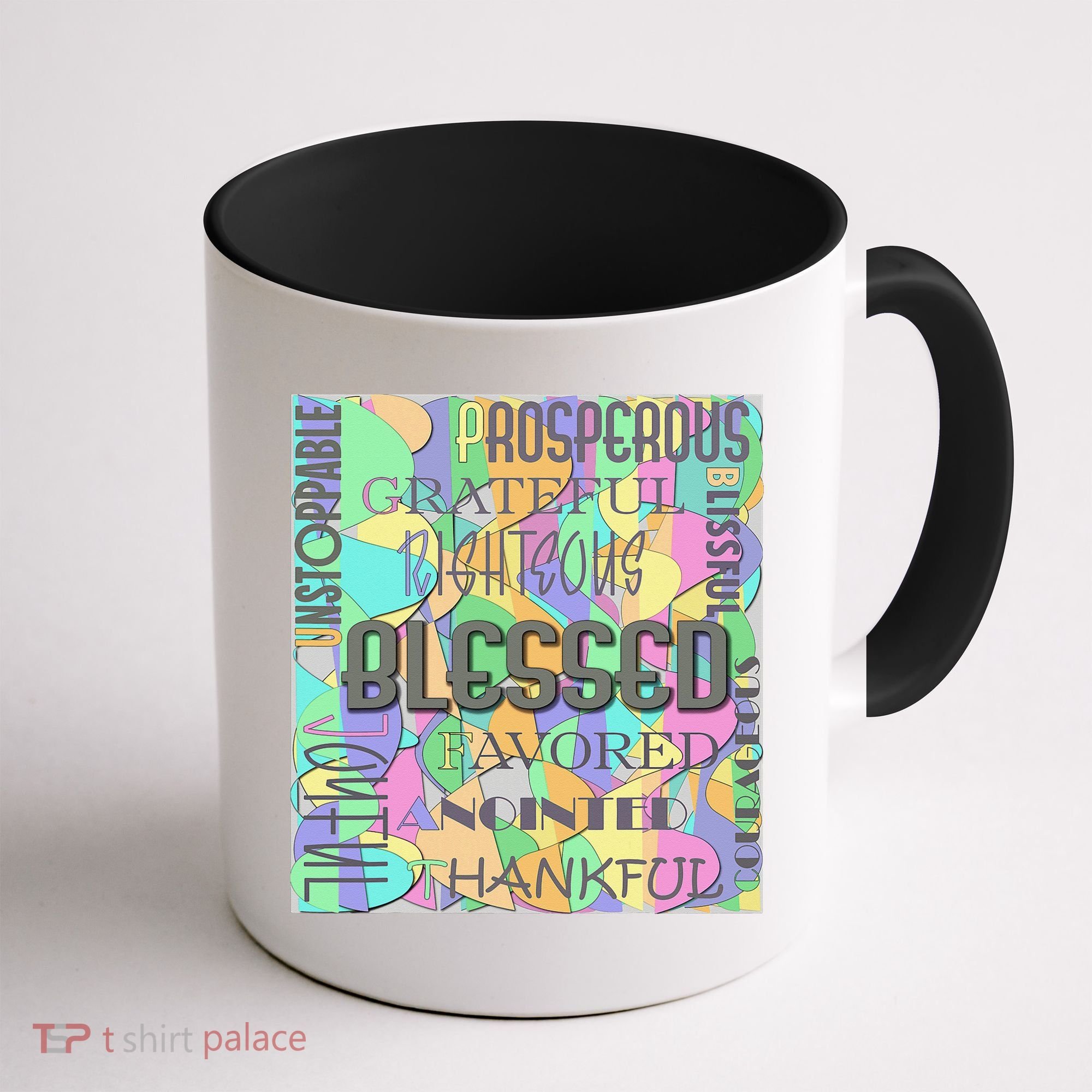 Christian Inspirational Word Collage Coffee Mug