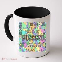 Christian Inspirational Word Collage Coffee Mug thumb 0
