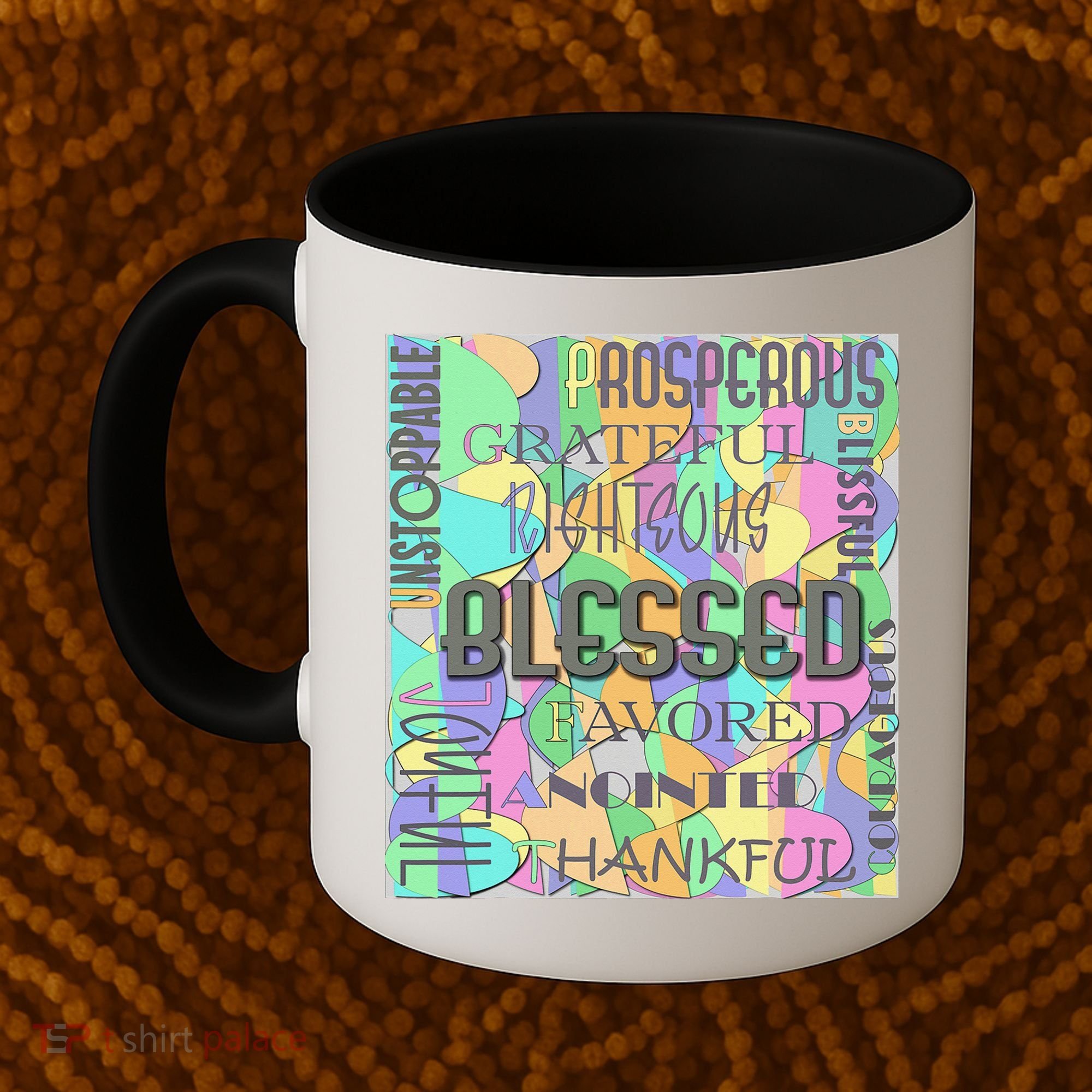 Christian Inspirational Word Collage Coffee Mug