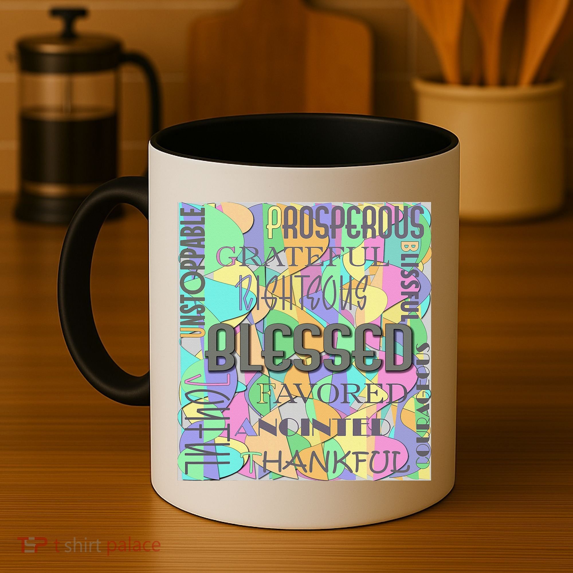 Christian Inspirational Word Collage Coffee Mug