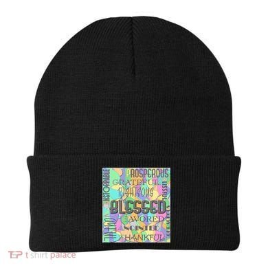 Christian Inspirational Word Collage Beanie
