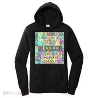 Christian Inspirational Word Collage Women's Hoodie thumb 0