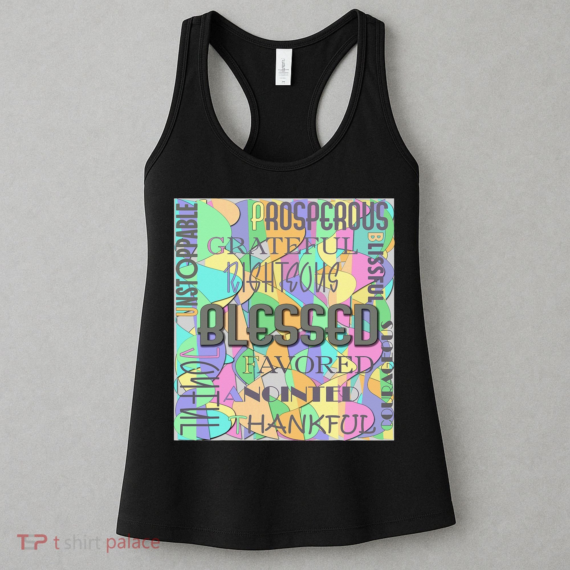 Christian Inspirational Word Collage Women's Tank Top