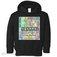 Christian Inspirational Word Collage Toddler Hoodie thumb 0