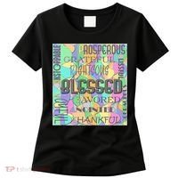 Christian Inspirational Word Collage Women's T-Shirt thumb 0