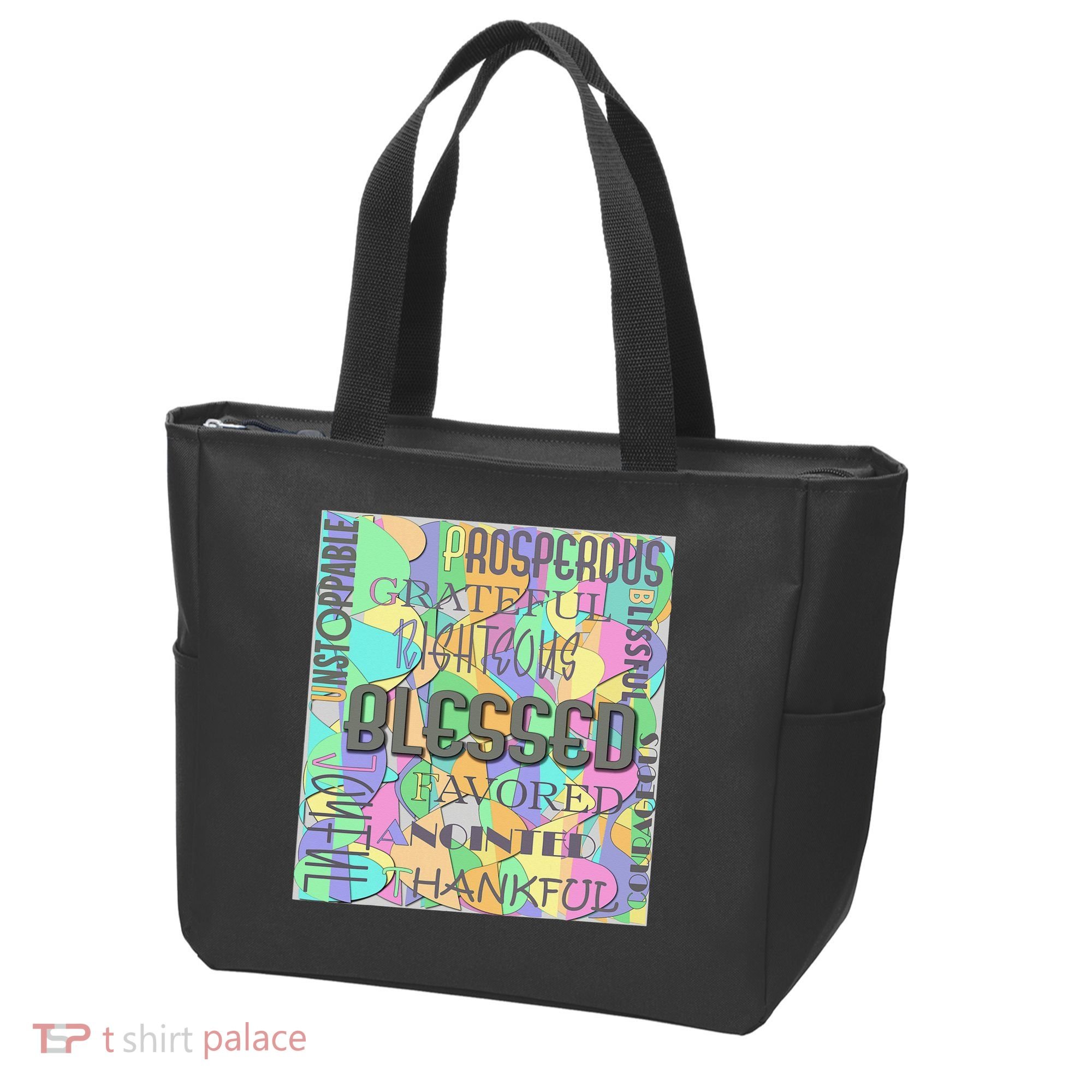 Christian Inspirational Word Collage Tote Bag