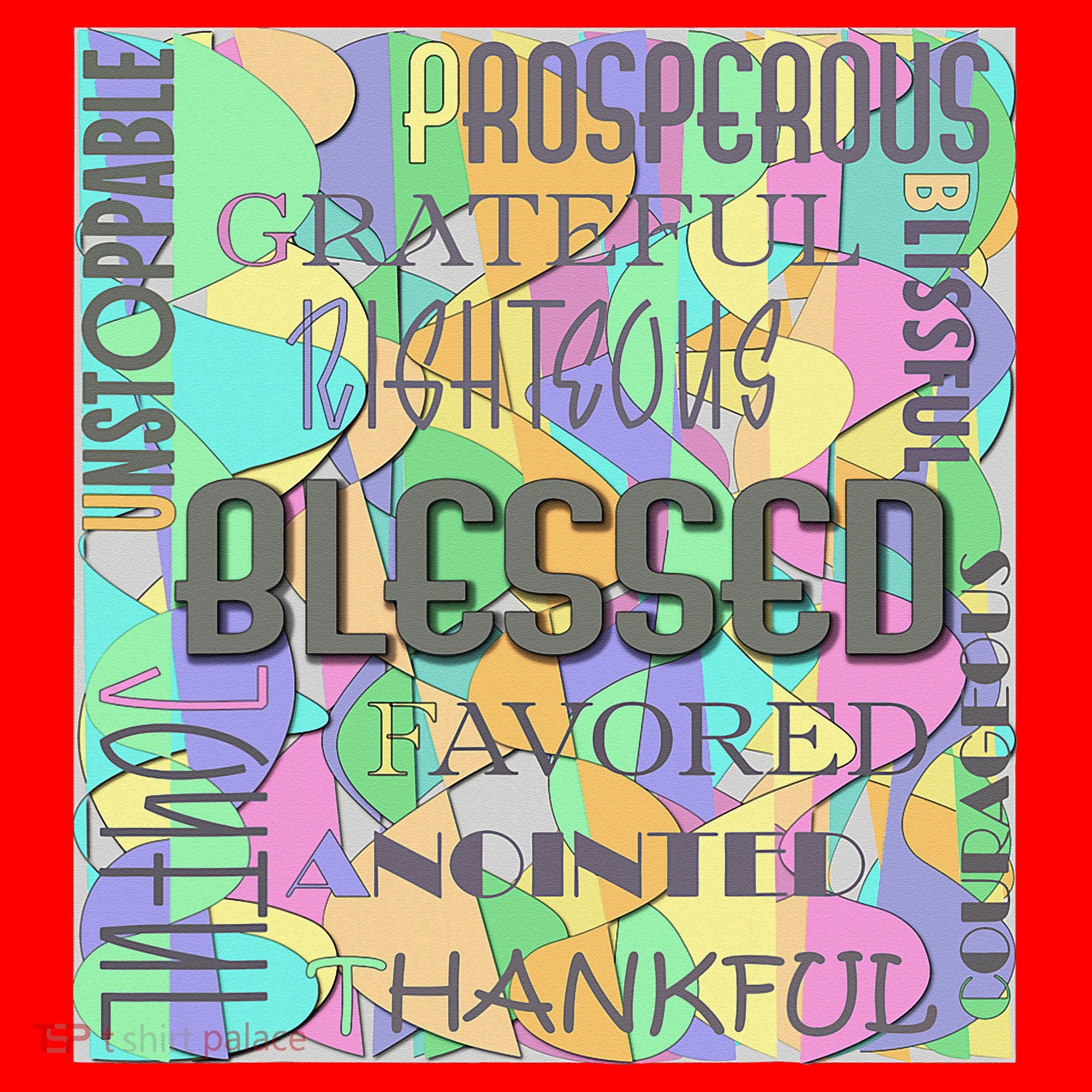 Christian Inspirational Word Collage Santa Hat