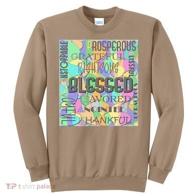 Christian Inspirational Word Collage Sweatshirt