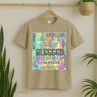 Christian Inspirational Word Collage T-Shirt thumb 2