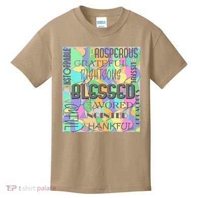 Christian Inspirational Word Collage Kids T-Shirt