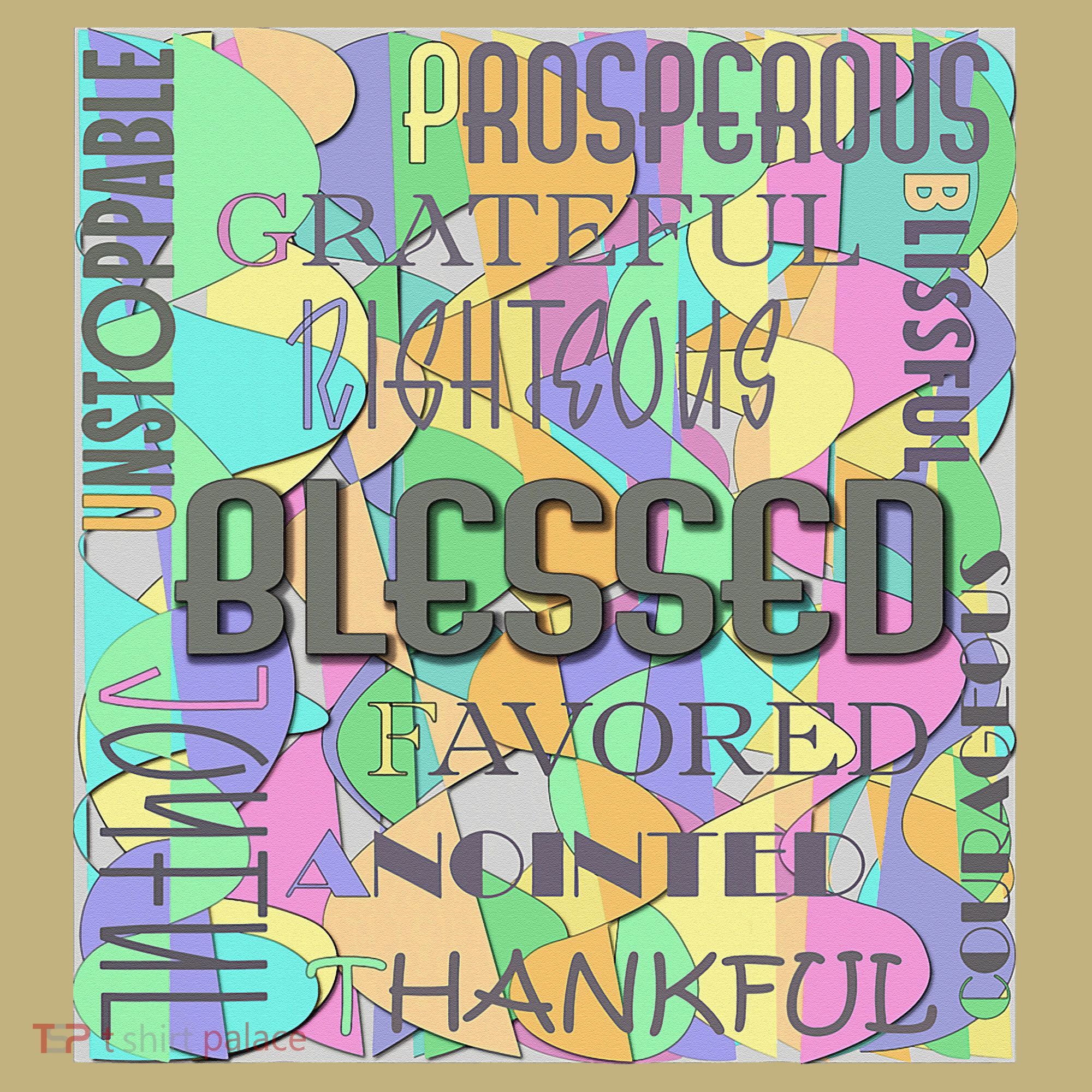 Christian Inspirational Word Collage Kids T-Shirt