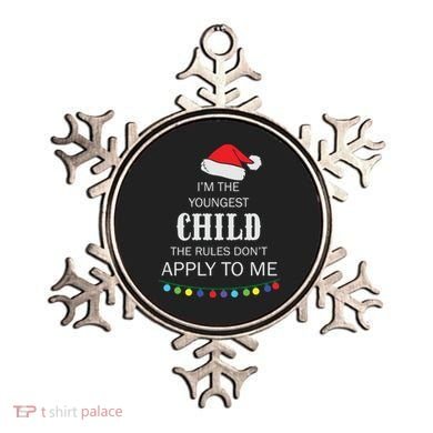 Christmas I'm Youngest Child I Make The Rules Christmas Lights Xmas Ornament