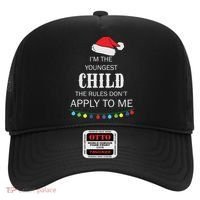 Christmas I'm Youngest Child I Make The Rules Christmas Lights Xmas Hat thumb 0
