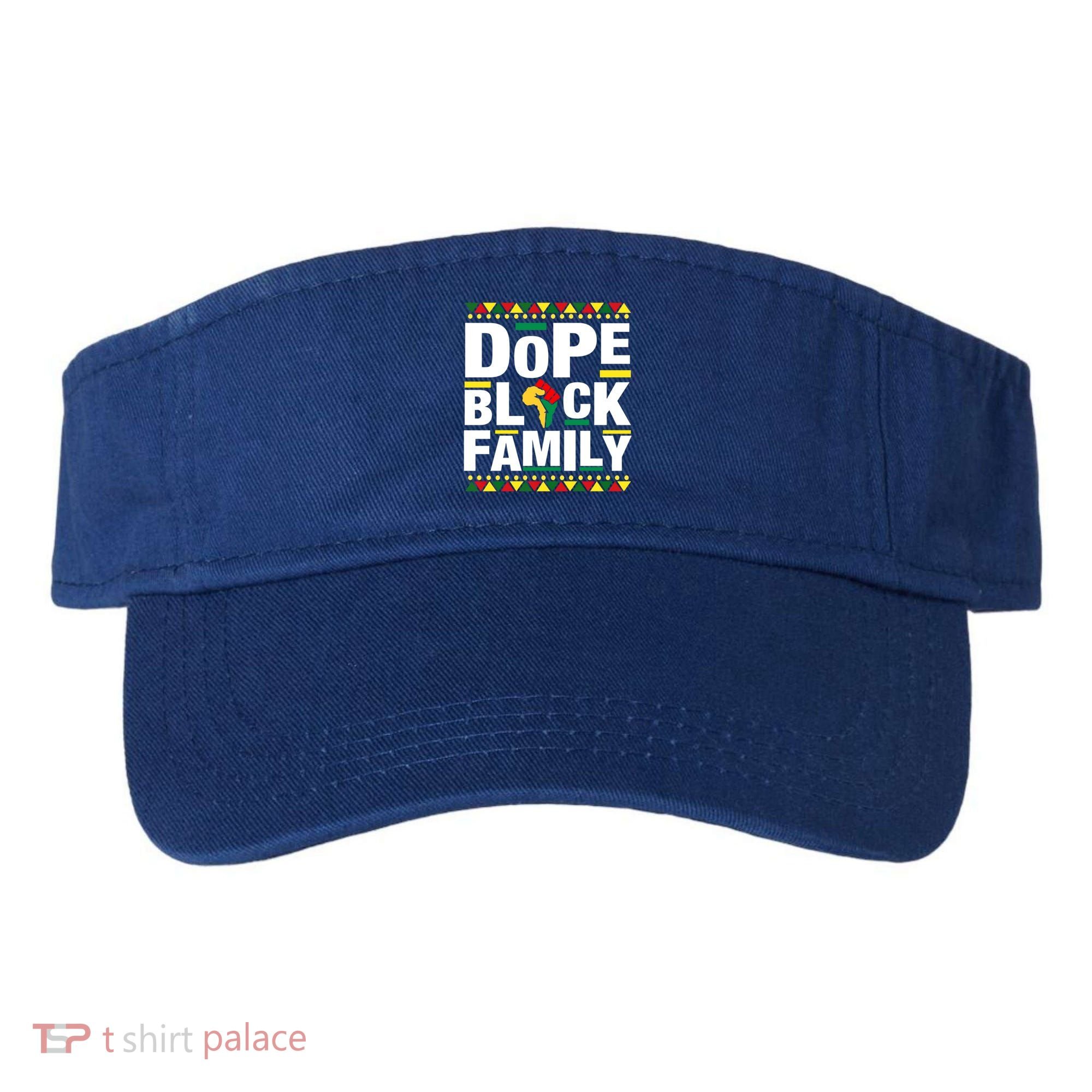 Celebrate Juneteenth 1865 Family Matching Dope Black Family Funny Gift Visor