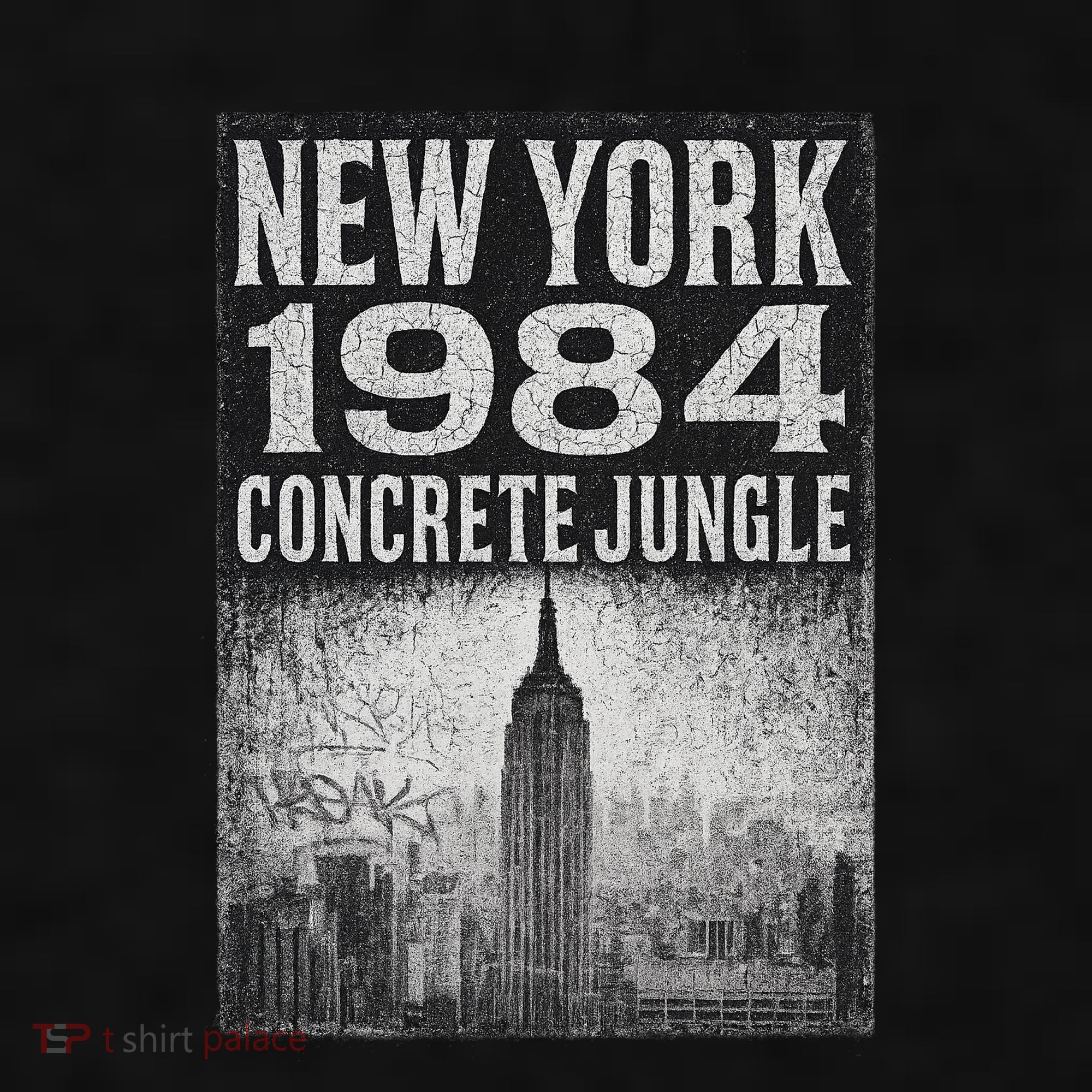 Concrete Jungle 1984 New York Ladies PosiCharge Tri-Blend Wicking Tank
