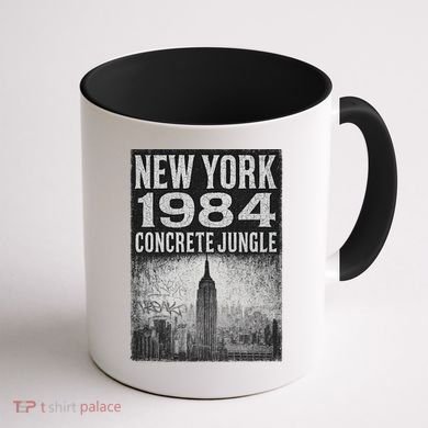 Concrete Jungle 1984 New York Coffee Mug back
