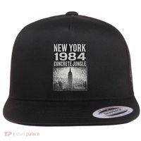 Concrete Jungle 1984 New York Flat Bill Trucker Hat thumb 0