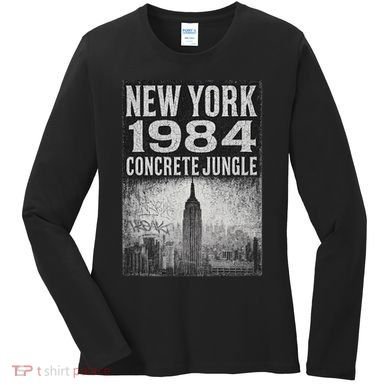 Concrete Jungle 1984 New York Women's Long Sleeve Shirt