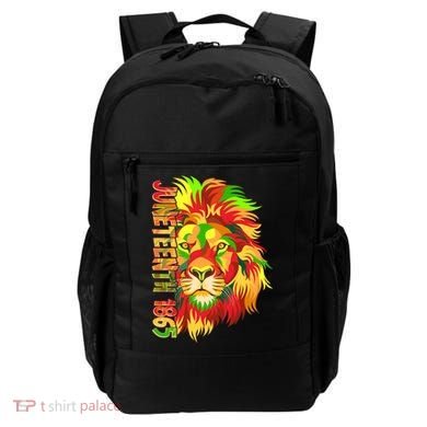 Cool Juneteenth 1865 Lion Head Face Backpack