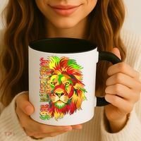 Cool Juneteenth 1865 Lion Head Face Coffee Mug thumb 3