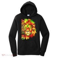 Cool Juneteenth 1865 Lion Head Face Women's Hoodie thumb 0