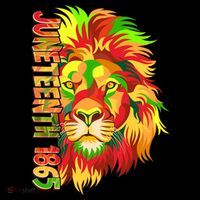 Cool Juneteenth 1865 Lion Head Face Women's Hoodie thumb 2