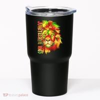 Cool Juneteenth 1865 Lion Head Face Tumbler thumb 0