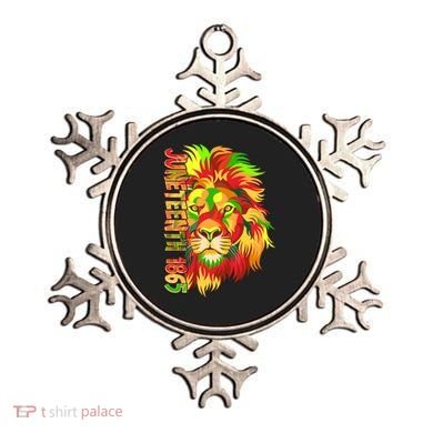 Cool Juneteenth 1865 Lion Head Face Ornament