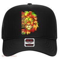 Cool Juneteenth 1865 Lion Head Face Hat thumb 0