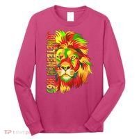 Cool Juneteenth 1865 Lion Head Face Long Sleeve Shirt thumb 0