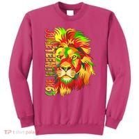 Cool Juneteenth 1865 Lion Head Face Sweatshirt thumb 0