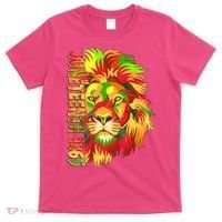 Cool Juneteenth 1865 Lion Head Face T-Shirt thumb 0
