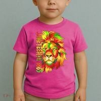 Cool Juneteenth 1865 Lion Head Face Toddler T-Shirt thumb 2