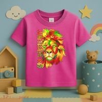 Cool Juneteenth 1865 Lion Head Face Toddler T-Shirt thumb 3