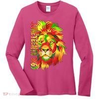 Cool Juneteenth 1865 Lion Head Face Women's Long Sleeve Shirt thumb 0