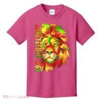 Cool Juneteenth 1865 Lion Head Face Kids T-Shirt thumb 0