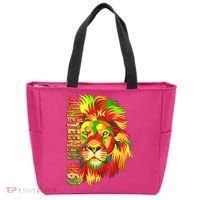 Cool Juneteenth 1865 Lion Head Face Tote Bag thumb 0