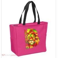 Cool Juneteenth 1865 Lion Head Face Tote Bag thumb 2