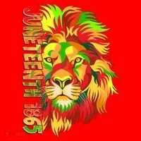 Cool Juneteenth 1865 Lion Head Face Santa Hat thumb 1