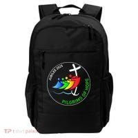 Catholic Jubilee 2025 Stained Glass Pilgrims Of Hope Backpack thumb 0