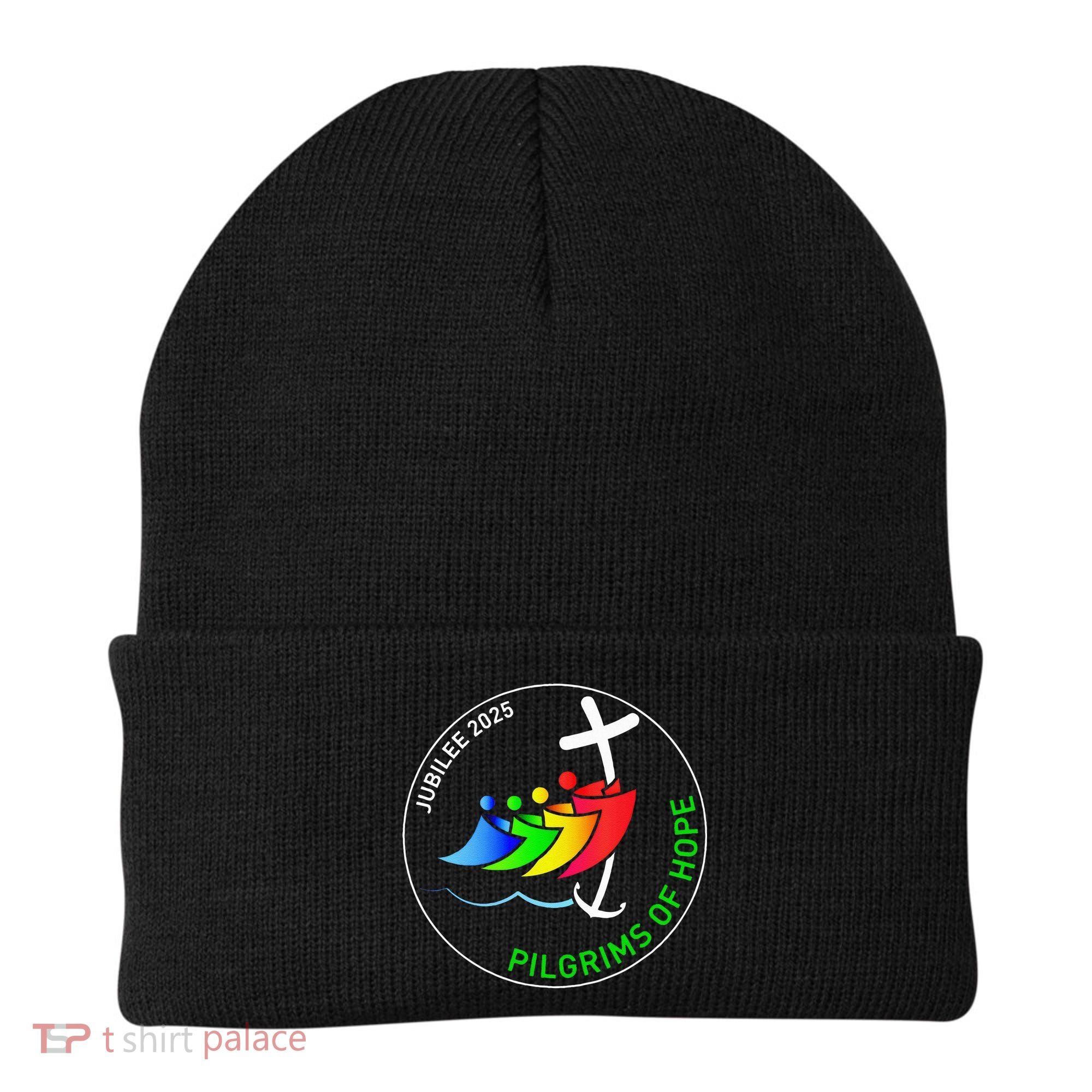Catholic Jubilee 2025 Stained Glass Pilgrims Of Hope Beanie